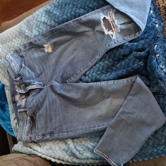Express Size 12 Distressed Skinny Jeans